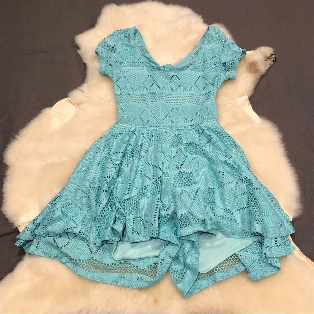 SBO Romper - Tiffany Blue Aztec Bohemian 💗